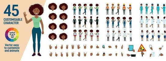 Customisable Character set for animation vector