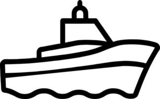 vector illustration of boat icon