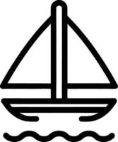 vector illustration of boat icon