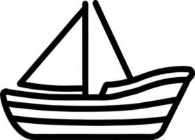 vector illustration of boat icon