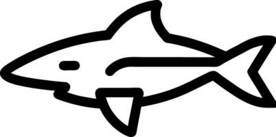 tiburón icono dibujos animados vector