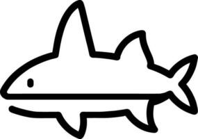 shark icon cartoon vector