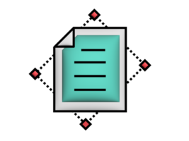 a document icon on a transparent background png