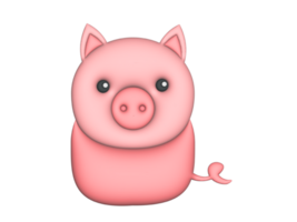 3d Schwein Symbol png