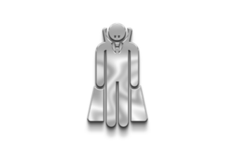 Vampire man costume party Silver Icon PNG