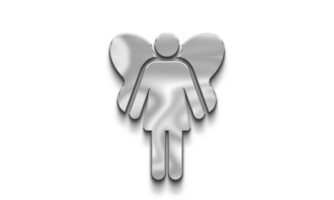 Fee Frau Kostüm Party Silber Symbol png