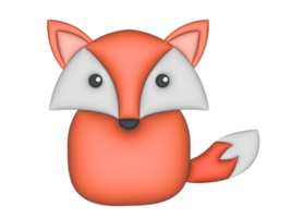 3d Volpe icona png