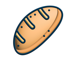 bread icon on transparent background png