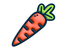 carrot icon on transparent background png