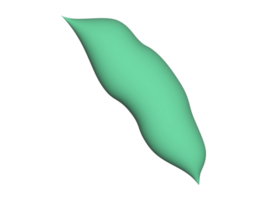 een groen blad Aan een transparant achtergrond png