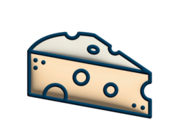 cheese icon, isolated on transparent background png