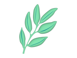 a green leaf on a transparent background png