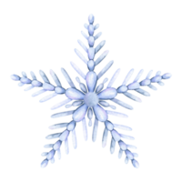 snöflinga. vattenfärg illustration. isolerat. Semester traditionell dekoration, symbol av vinter- och kall väder. för kort, affisch, hälsning, vykort, inbjudan, baner. png