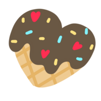 waffles with glaze and sprinkles png