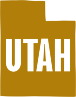 schema disegno di Utah stato carta geografica. png