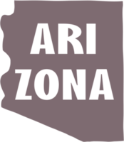 schema disegno di Arizona stato carta geografica. png