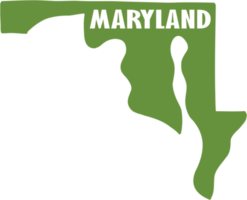 esboço desenhando do Maryland Estado mapa. png