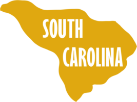 outline drawing of south carolina state map. png