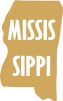 outline drawing of mississippi state map. png