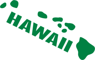 schets tekening van Hawaii staat kaart. png