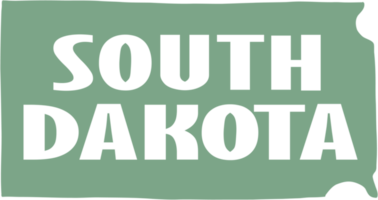 Gliederung Zeichnung von Süd Dakota Zustand Karte. png