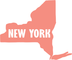 outline drawing of new york state map. png