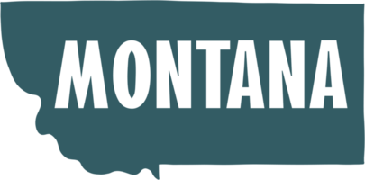 contour dessin de Montana Etat carte. png