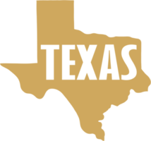 outline drawing of texas state map. png