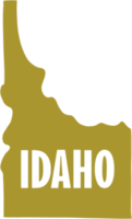 outline drawing of idaho state map. png