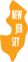 outline drawing of new jersey state map. png