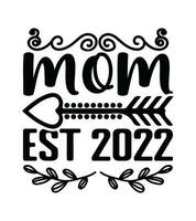 MOM OR MOTHER T-SHIRT DESIGN vector