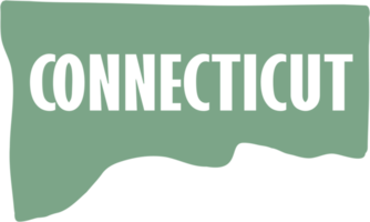 outline drawing of connecticut state map. png