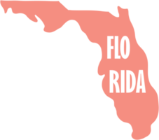 schema disegno di Florida stato carta geografica. png