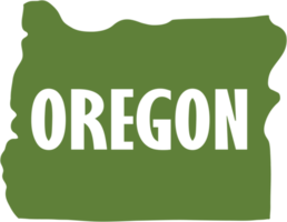 outline drawing of oregon state map. png