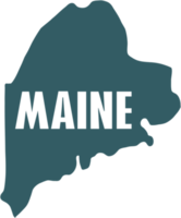 outline drawing of maine state map. png