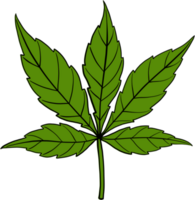simplicity cannabis leaf freehand drawing png