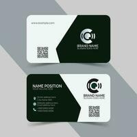 Standard Corporate Business Card Layout vector