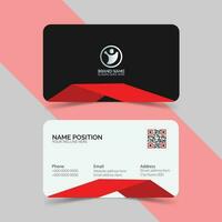 Professional corporate business card layout vector