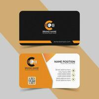 Corporate business card template, modern business card design template, Clean and unique professional business card template layout vector