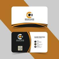 Creative and clean  business card layout vector