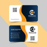 Creative and clean  business card layout vector