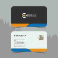 Corporate business card template, modern business card design template, Clean and unique professional business card template layout vector