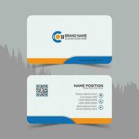 Corporate business card template, modern business card design template, Clean and unique professional business card template layout vector