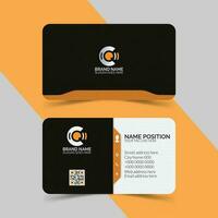 Corporate business card template, modern business card design template, Clean and unique professional business card template layout vector