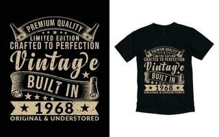 Vintage t-shirt design, Old style t-shirt design, Vintage limited edition t-shirt design vector