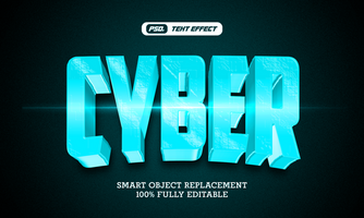 3d text effects template psd