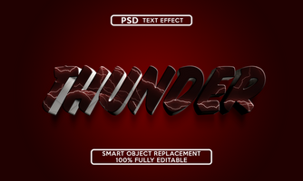 3d texto efecto modelo psd