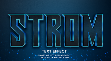 3d text effects template psd