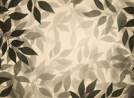 Beige shadows leaves background photo