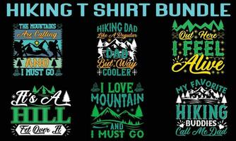 Hiking T Shirt Bundle , T Shirt Bundle vector
